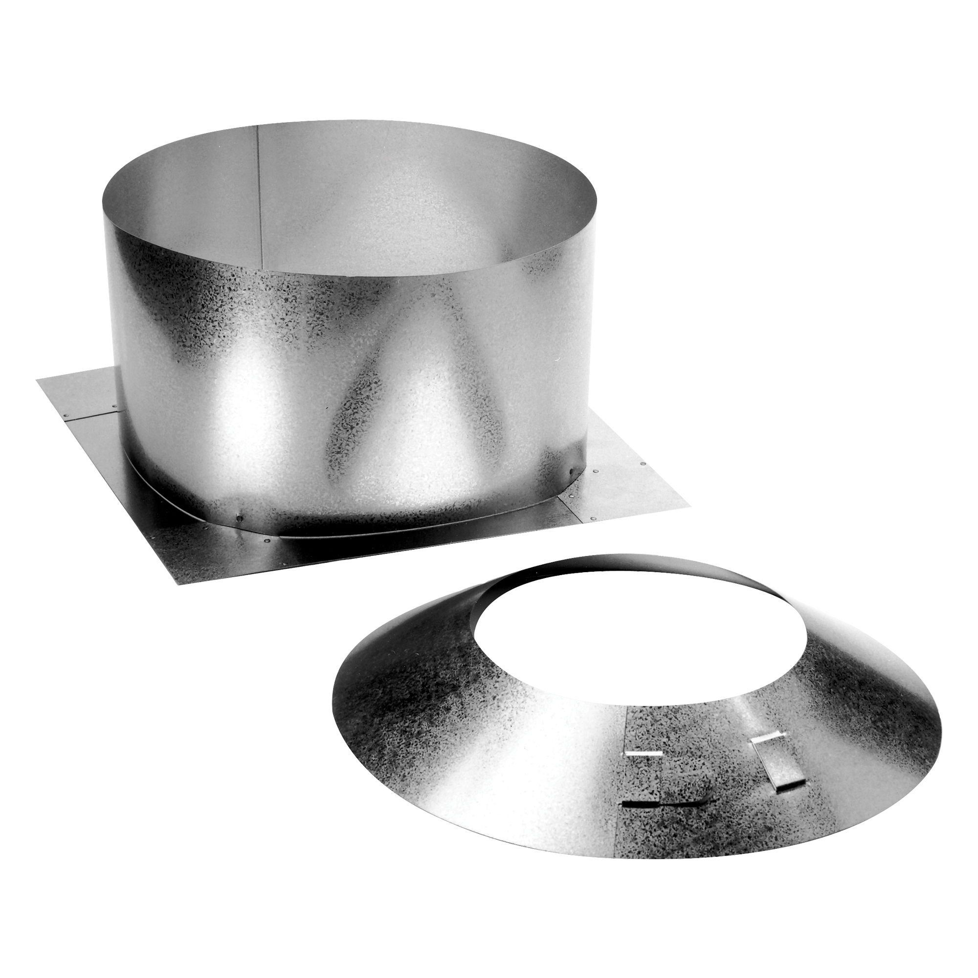 DuraVent, 6in.-8in. Diameter Attic Insulation hield, Included (qty.) 1 Material Galvanized Steel, Model# 6DP-IS